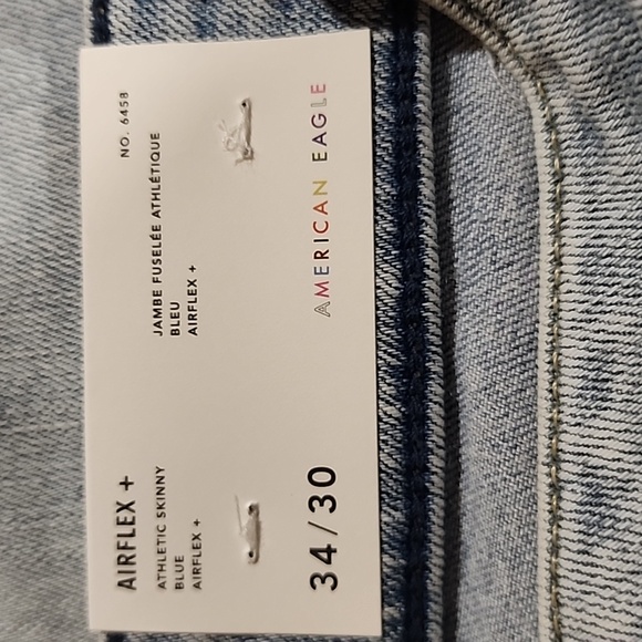 American Eagle Airflex Athletic Skinny Rainbow Parched Detail NWT Size 3… - Picture 11 of 13